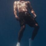 Diving Confidence - Man with Swimming Fins Underwater
