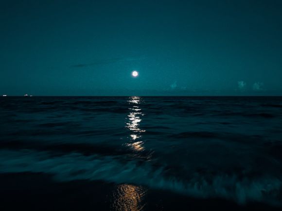 Night Sea - body of water during night time