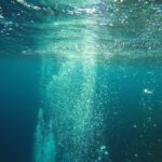 Underwater - water wave in close up photography