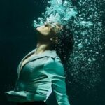 Underwater - Woman in White Dress Shirt