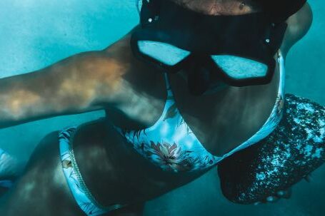 Snorkeling - Woman with Goggles Diving
