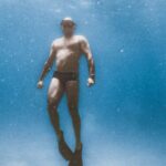 Diving Fins - A Diver in the Ocean