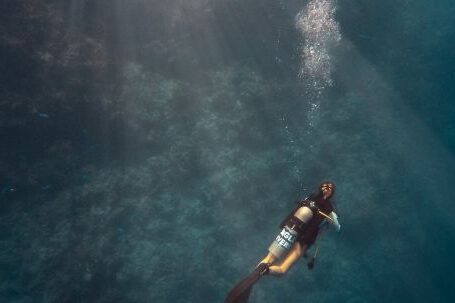 Diving - Person Diving on Ocean