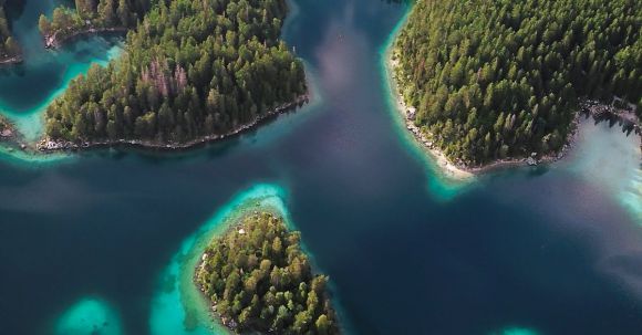 Shipwrecks For Diving - Aerial View of Islands