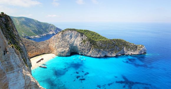 Sunken Ship - Clear Blue Sea