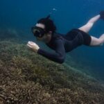 Snorkeling - Woman Swimming Underwater