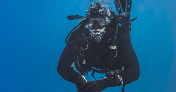 Diving - Scuba Diver Under Water