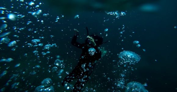 Scuba Diving - Man Underwater
