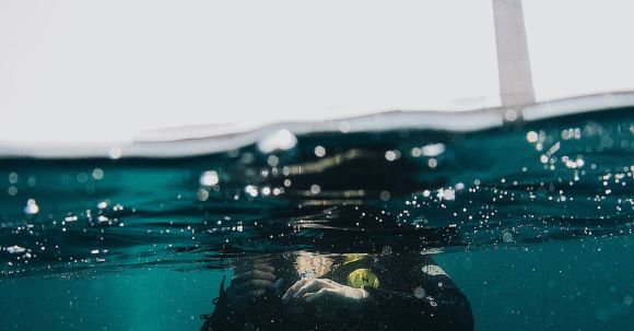 Scuba Diving - A Diver in the Water