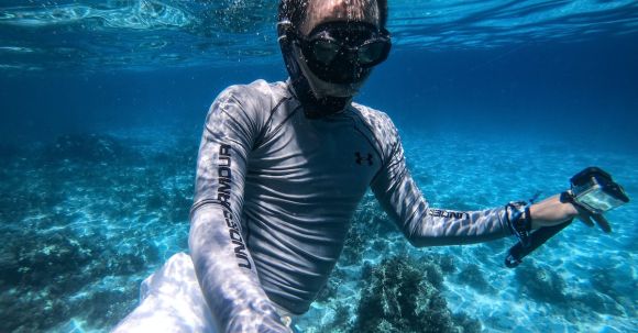 Snorkeling - Man Underwater