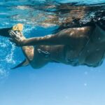 Snorkeling - Man in Black Swimming Goggles in Water