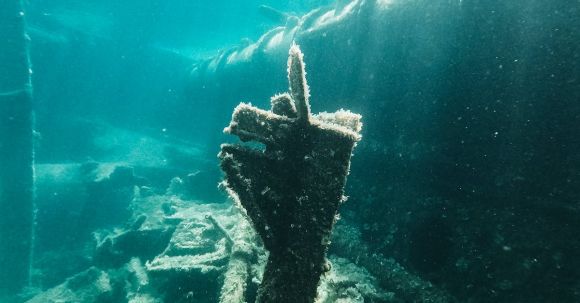 Shipwrecks For Diving - Underwater Photo of Rusty Metal Shipwreck Parts