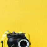 Underwater Camera - Waterproof Camera on Yellow Background