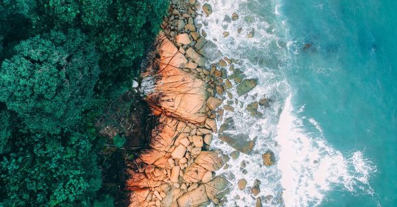 Marine - Aerial Photography of Island
