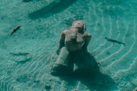 Underwater - Photo of Statue Submerged in Lake