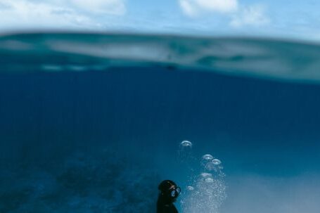 Diving Locations - Composite Photograph of a Diver Underwater