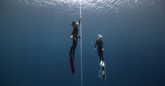 Diving Fins - Two People Diving