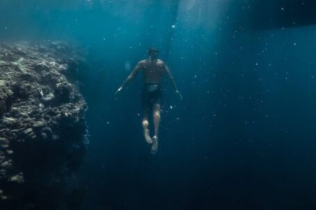 Underwater - Man Under Body Of Water