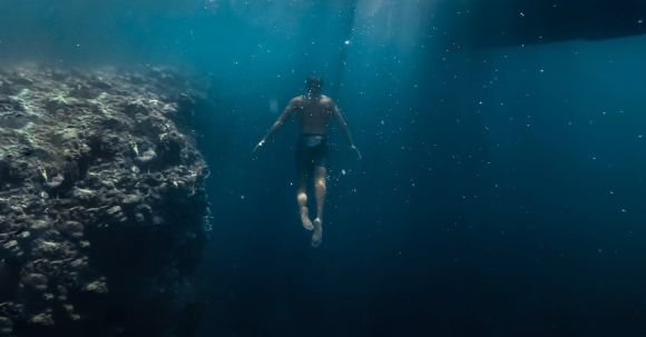 Underwater - Man Under Body Of Water