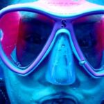 Diving Mask - Person Wearing Goggles Underwater