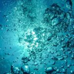 Underwater - bubbles, water, bubbly