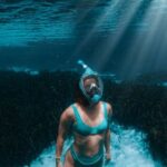 Diving Mask - Woman Diving in Sea