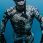 Diving Fins - Man in Drysuit Underwater