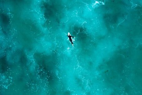 Diving Locations - Aerial Photography of Person Surfing