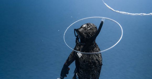 Diving Mask - Diver in Mask under Water