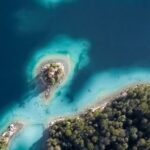 Diving Locations - Bird's-eye View of Green Islands